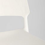 Пластиковый стул на ножках из массива бука Ferret White варинант исполнения - 9 | Loft Concept в Костроме