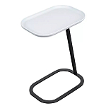 Столик приставной с прямоугольной серой столешницей Steel Stable Table варинант исполнения - 2 | Loft Concept в Костроме