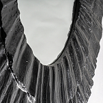 Зеркало в фактурной черной раме в современном стиле Black Maelstrom варинант исполнения - 3 | Loft Concept в Костроме