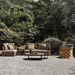 Дизайнерское уличное кресло из массива дерева с плетеной спинкой PALINFRASCA Armchair варинант исполнения - 3 | Loft Concept в Костроме