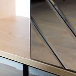 ТВ-тумба с зеркальным декором Serena TV-Stand варинант исполнения - 4 | Loft Concept в Костроме