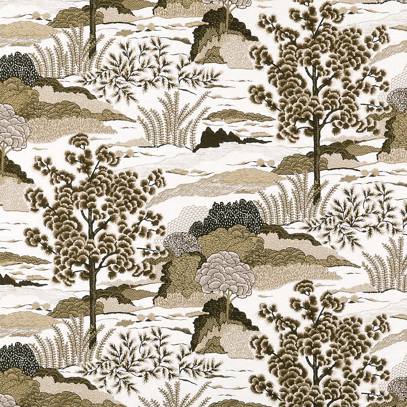 Ткань Velours landscape Beige пейзах N 1190 Бежевый в Костроме | Loft Concept 