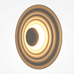 Бра круглое Soft Halo бежевый варинант исполнения - 3 | Loft Concept в Костроме