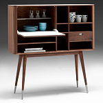 Дизайнерский комод-буфет на высоких ножках с выдвижными ящиками и открытыми полками Joshar варинант исполнения - 2 | Loft Concept в Костроме