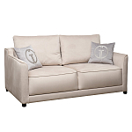 Диван двухместный раскладной светло-серый с кантом Pride варинант исполнения - 1 | Loft Concept в Костроме