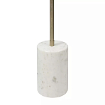 Торшер золотистый с 2-мя подвижными плафонами на белом мраморном основании Streams of Light варинант исполнения - 3 | Loft Concept в Костроме