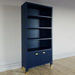 Книжный Стеллаж Elsa Dreams Blue с задней стенкой варинант исполнения - 2 | Loft Concept в Костроме