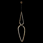 Подвесной светильник обрамленный элементами в виде кристаллов Smooth Shine варинант исполнения - 3 | Loft Concept в Костроме