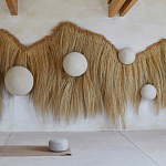 Большая дизайнерская Инсталляция из соломы RAFFIA Installation  варинант исполнения - 2 | Loft Concept в Костроме