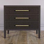 Тумба Primo  с тремя ящиками шпон темный орех варинант исполнения - 2 | Loft Concept в Костроме