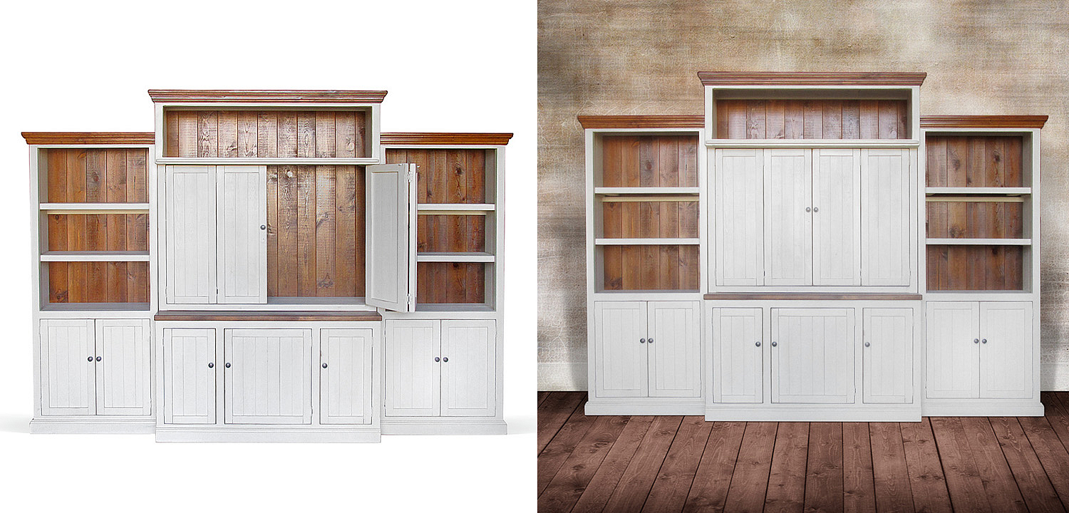 Шкаф-стеллаж Venanzo Provence HARMONIE Weathered White Шкаф-стеллаж Venanzo Provence HARMONIE Weathered White - Loft-Concept в Костроме