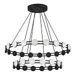 Люстра двухъярусная с круглыми светодиодными источниками света Maxine Light варинант исполнения - 3 | Loft Concept в Костроме