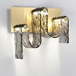 Бра волнистой формы из фактурного стекла Big Wave варинант исполнения - 2 | Loft Concept в Костроме