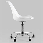 Офисный стул на металлическом основании EGGERY White пластик варинант исполнения - 3 | Loft Concept в Костроме