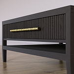 Кофейный стол Primo с двумя ящиками Темный орех варинант исполнения - 5 | Loft Concept в Костроме