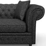 Мебельная ткань Шенилл темно-серый цвет 138 см T4-40 варинант исполнения - 8 | Loft Concept в Костроме