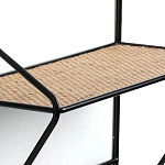 Настенная вешалка с полкой из ротанга Bourn Shelf-hanger варинант исполнения - 4 | Loft Concept в Костроме