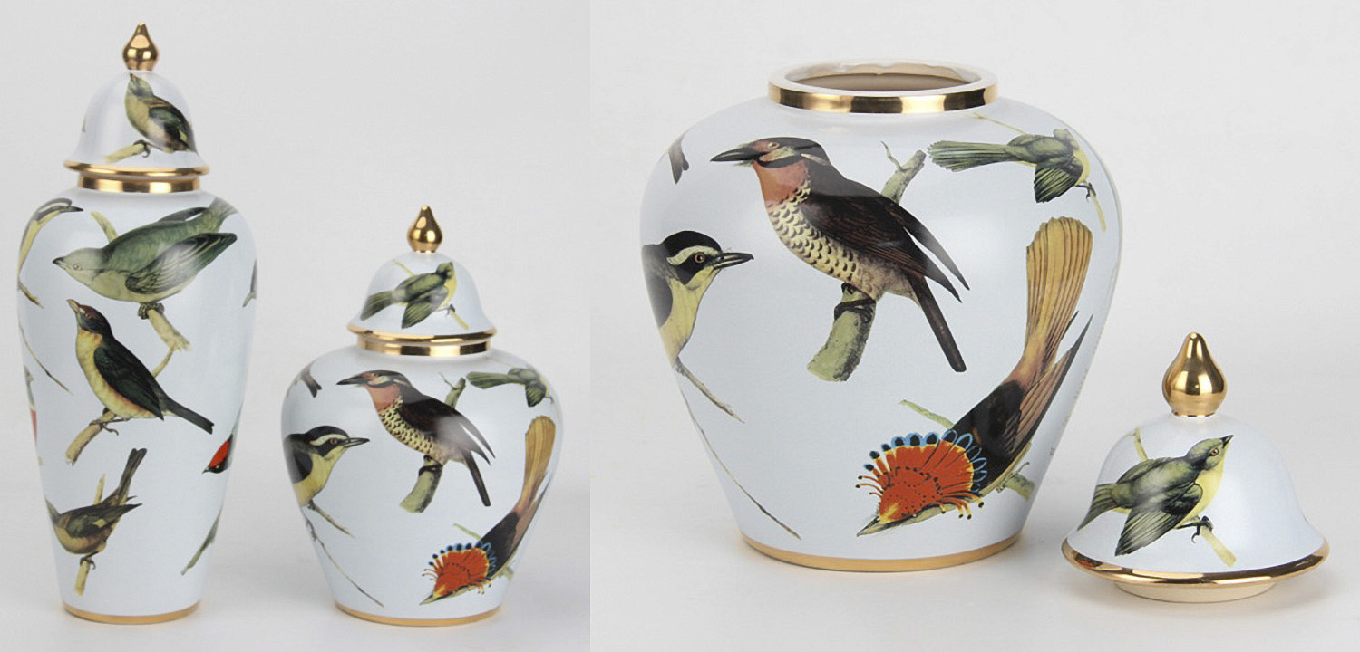 Ваза Blue Birds small Ваза Blue Birds small - Loft-Concept в Костроме