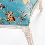 Стул из массива бука с изображением птиц и цветов Turquoise Beige Chinoiserie Garden Chair варинант исполнения - 5 | Loft Concept в Костроме