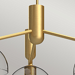 Люстра с 3-мя прозрачными полусферическими плафонами из стекла Alora Mood варинант исполнения - 3 | Loft Concept в Костроме