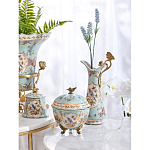 Шкатулка голубого цвета с цветочными орнаментами Blue Garden варинант исполнения - 6 | Loft Concept в Костроме