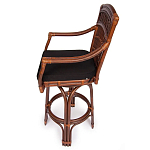 Барный стул из ротанга Eloise коричневый варинант исполнения - 3 | Loft Concept в Костроме