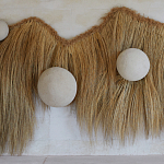 Большая дизайнерская Инсталляция из соломы RAFFIA Installation  варинант исполнения - 5 | Loft Concept в Костроме