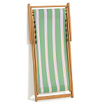 Шезлонг из акации и ткани Argentina варинант исполнения - 8 | Loft Concept в Костроме