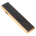 Зажигалка электронная с накладкой из натурального камня Соколиный глаз и с USB проводом для зарядки Stone Lighters варинант исполнения - 1 | Loft Concept в Костроме