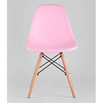 Пластиковый стул на ножках из массива бука Eames Pink варинант исполнения - 4 | Loft Concept в Костроме