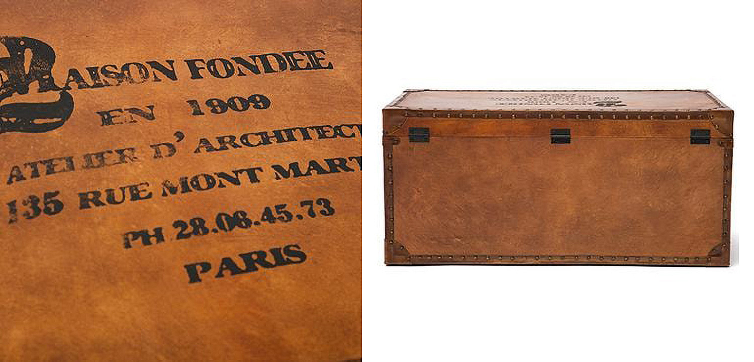 Стол-сундук Vintage buffalo leather chest-table - Loft-Concept в Костроме