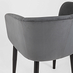 Мягкое кресло на металлических ножках Shaggy Dark Grey варинант исполнения - 6 | Loft Concept в Костроме