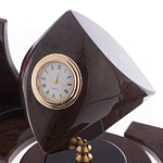 Настольный письменный набор из природного камня обсидиана коричневого Team leader варинант исполнения - 3 | Loft Concept в Костроме