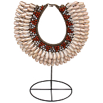 Этническое ожерелье из ракушек и бус Aboriginal Ethnic Necklace Beige Red варинант исполнения - 1 | Loft Concept в Костроме