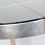 Столик журнальный серебристый с круглой столешницей Showing Refinement варинант исполнения - 1 | Loft Concept в Костроме