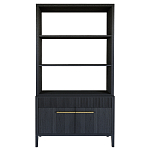 Стеллаж Primo с ящиками Черный дуб  варинант исполнения - 8 | Loft Concept в Костроме