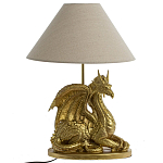 Настольная лампа с абажуром Дракон Golden Dragon Lamp Beige варинант исполнения - 5 | Loft Concept в Костроме