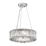 Люстра подвесная круглая с множеством вертикальных прямоугольных кристаллов Kichler варинант исполнения - 2 | Loft Concept в Костроме
