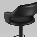 Барный стул черного цвета Strohach варинант исполнения - 6 | Loft Concept в Костроме