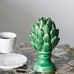 Статуэтка в виде артишока из зелёной керамики с глянцевыми лепестками Artichoke Decor  варинант исполнения - 2 | Loft Concept в Костроме