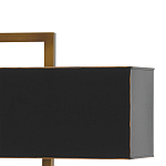 Настольная лампа прямоугольная с черным абажуром Strictness of Forms варинант исполнения - 1 | Loft Concept в Костроме