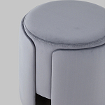 Пуф Alice Poof Grey Серый велюр варинант исполнения - 4 | Loft Concept в Костроме