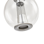 Подвесной светильник с плафоном в форме шара Inner Gleam Orb silver варинант исполнения - 6 | Loft Concept в Костроме