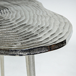 Металлический кофейный столик Puddle Silver варинант исполнения - 2 | Loft Concept в Костроме