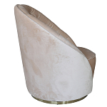 Кресло вращающееся велюровое кремовое Rotation варинант исполнения - 1 | Loft Concept в Костроме