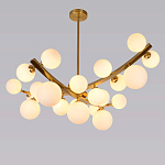 Люстра подвесная фигурная с белыми лампами в форме шара Felicitat варинант исполнения - 4 | Loft Concept в Костроме