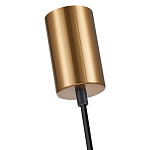 Подвесной светильник со стеклянным плафоном в форме бокала янтарного цвета Prestige варинант исполнения - 5 | Loft Concept в Костроме