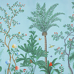 Обои ручная роспись Amazonia Duck Egg варинант исполнения - 3 | Loft Concept в Костроме
