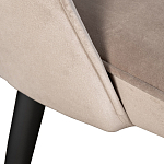 Стул велюровый серо-бежевый Schelde Gray Beige варинант исполнения - 3 | Loft Concept в Костроме