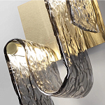 Бра волнистой формы из фактурного стекла Wave варинант исполнения - 4 | Loft Concept в Костроме